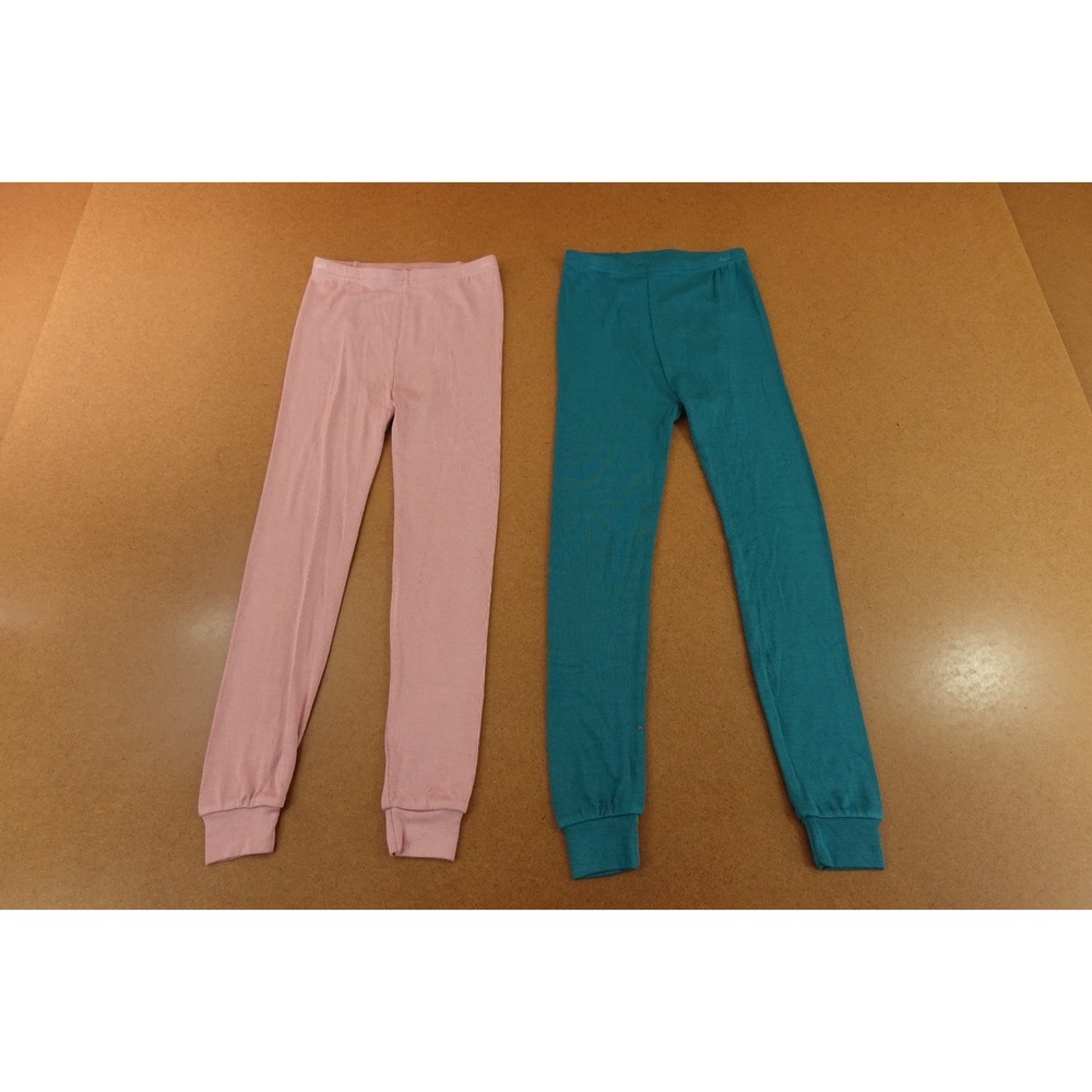 Vaenait baby Girls Size 6-7 Pink Teal Modal Blend Pajama Jogger Pant 2 Pack New